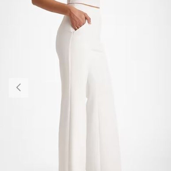 NWT Editor High Waisted Trouser Flare Pant - size 14 Short - Picture 2 of 3